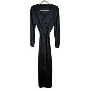 Leslie Fay Ribbed Flowy Material Maxi Dress, Size 6